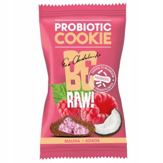 Probiotické malinové cookies a kokos 20 g [16ks] b