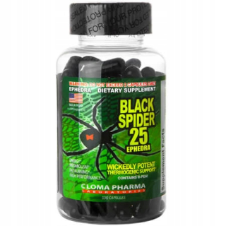 Spaľovač tuku - Cloma Pharma BLACK SPIDER 100 viečok ECA