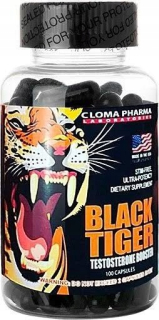 Spaľovač tuku - ClamA Pharma - Black Tiger 100 CAPS Booster Testo