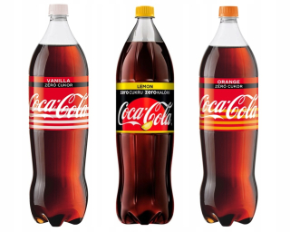 COCA COLAM MIX TRIO ZEROUNDÁCIA CUKROURE-ORANGE, LEMON, VANILLA