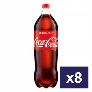 COOCA-COLA Ušetrený nápoj 8 x 2 l