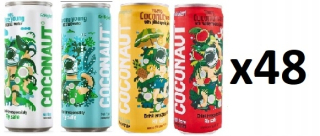 Coconaut Coconut Water X48 melón, ananás, čistý, plyn