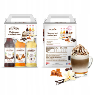 Kávová sada - kávová sada Monin 3x250ml mix chutí
