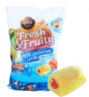 Čerstvé & ovocné cukríky bez cukru wawel 1kg