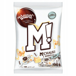 MICHAŁKI Wawel cukríky 1kg, biely zámok