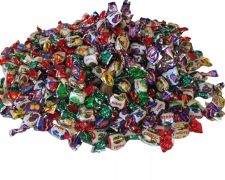 Mini cukríky v 8 príchutiach, 2 kg kartón