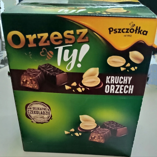 Cukríky OrzeszTy! krehký orech Včela 2kg