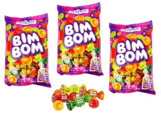 Roshen Bim Bom Candy ovocné karamel 1 kg x 3