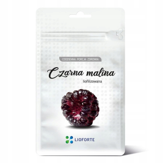 Sušené ovocie - Čierna liofilizovaná lioforte bio, 25g lif