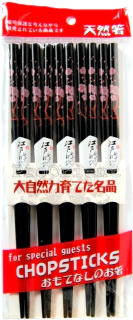 Čierne japonské paličky kvety 5 párov