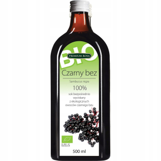 Čierna bez šťavy 100% BIO B / C 500ml Premium Rosa