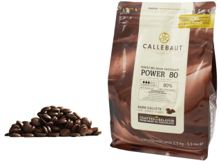 Čokoláda Callebaut Bitter 2,5 kg Power 80% kakao