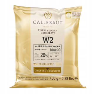 Čokoláda Callebaut W2 Biela až Pralin 400g