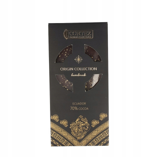 Čokoládový jediný pôvod rovnica 70% so zlatom 85g