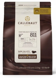 Tmavá čokoláda Callebaut 811 54,5% (2,5 kg)