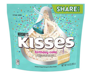 Narodeninová torta Kisses Hersheys s čokoládou 283 g z USA