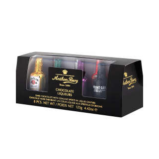 Čokolády s náplňou na báze alkoholu 125g