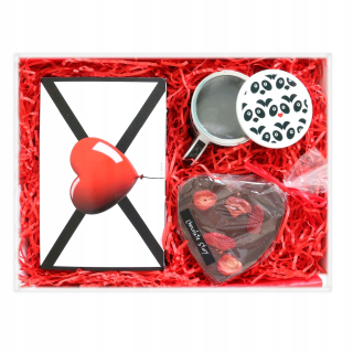 Čokoládová box s čajom a hrnček pre ňu