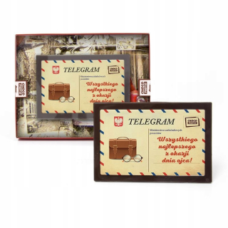 Čokoládový telegram s prianím pre Daddy PR