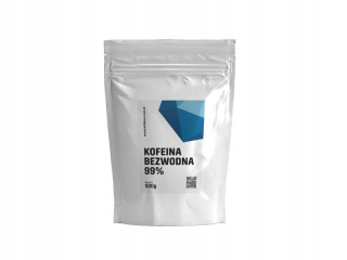 Čistý bezvodý kofeín, 500 g, biely prášok, India