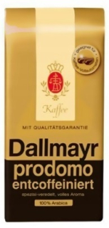 Zrnková káva - Dallmayr Hafeffeinované kávové zrná 500g de čerstvé