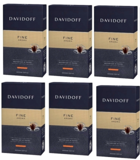 Káva mletá -  Davidoff jemný aróma 6x250g - mleté
