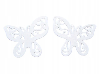 Veľkonočná dekorácia - Veľkonočné prívesky Butterfly Wood