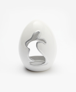 Veľkonočná dekorácia - Keramická dekorácia, tealight Candlestick Bunny