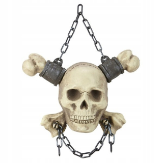 Halloween - Widmann visí lebka 20 cm