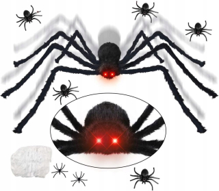 Halloween - Halloween dekorácia Kohmui viedla Spider 125 cm