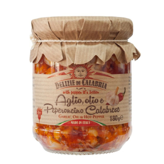 Delizie di Calabria omáčka s cesnakom, olivovým a chili