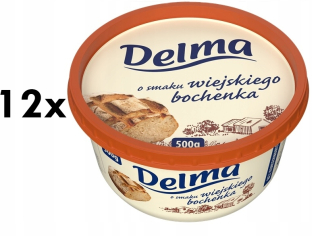Delma Margarin Chuť Rural Bochenka 12 x 500g