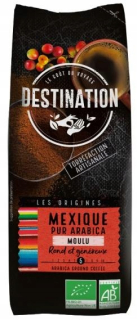 Káva mletá -  Destinácia Káva 100% Arabica Mexiko Miel.250g EKO