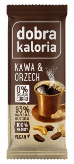 Dobré kalórie Baton Vegan Káva Walnut 35G X20PCS