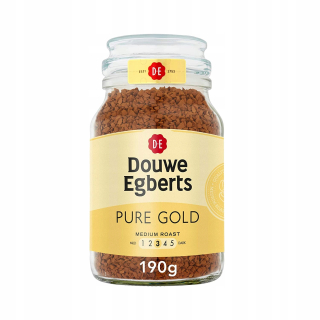 Instantná káva - DOUWE EGBERTS Pure Gold 190g instantná káva UK