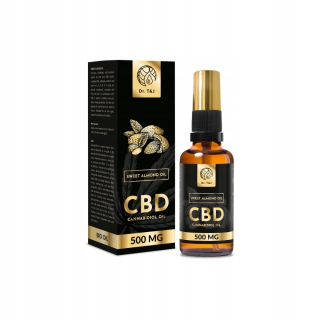 CBD - DR. T & J mandľový Bio + CBD 500 mg 50 ml
