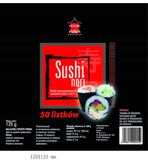 Japonska kuchyňa - (DS) MOJE RIASY 125 G 50 KS NORI dosushi