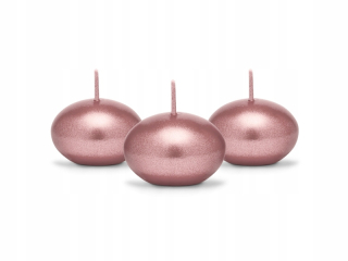 Darček na Valentína - PLÁVAJÚCE DISKY ROSE GOLD vodné kotúče - 3 ks