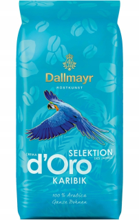 Zrnková káva -  Dallmayr Crema d'Oro Karibik 1kg Káva Granulár