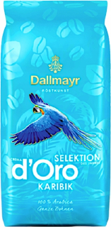 Zrnková káva -  Dallmayr Crema d'Oro Karibik Coffee Beans 1kg