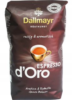 Zrnková káva - Dallmayr espresso d'oro kávové zrná 1kg čerstvé