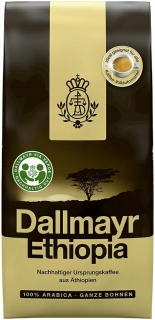 Zrnková káva - Dallmayr Etiópia Káva Beans 500g 100% Arabica