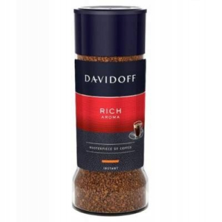 Instantná káva -  Davidoff bohatý aróm rozpustný káv 100g