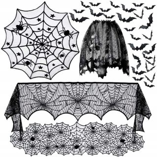 Halloween - Halloween dekorácie nastavené na stolové obálky