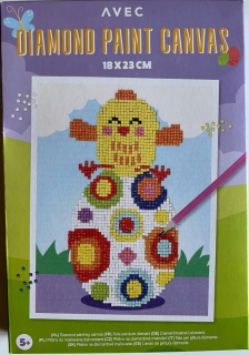 Veľkonočná dekorácia - Diamantová maľba Veľkonočná dekorácia DIY