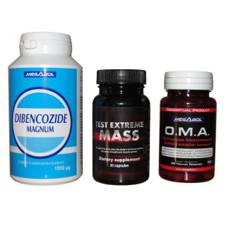 Testosterón - Dibencozide + test extrémnej hmotnosti + OMA Sila steroidov