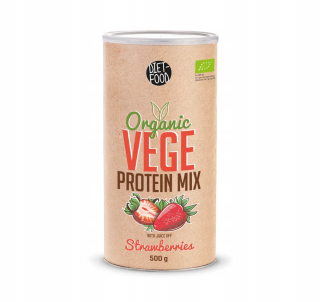Diet-Food BIO VEGE MIX PROTEÍNY S JAHODOU - 500g