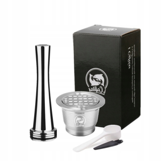 Kávové kapsule - Pre Nespresso, opätovne použiteľná oceľová kapsula