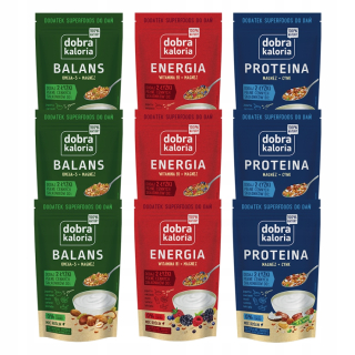Energetický proteínový mix Dobra Kaloria Balans 9x 200g