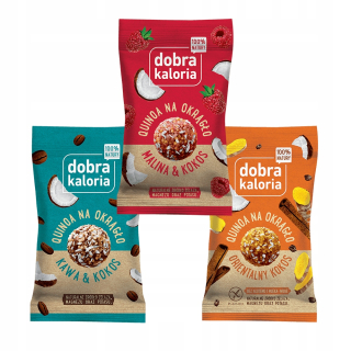 Dobré Quinoa Calorie na okrúhlom MIX 3 Flavors 12 ks